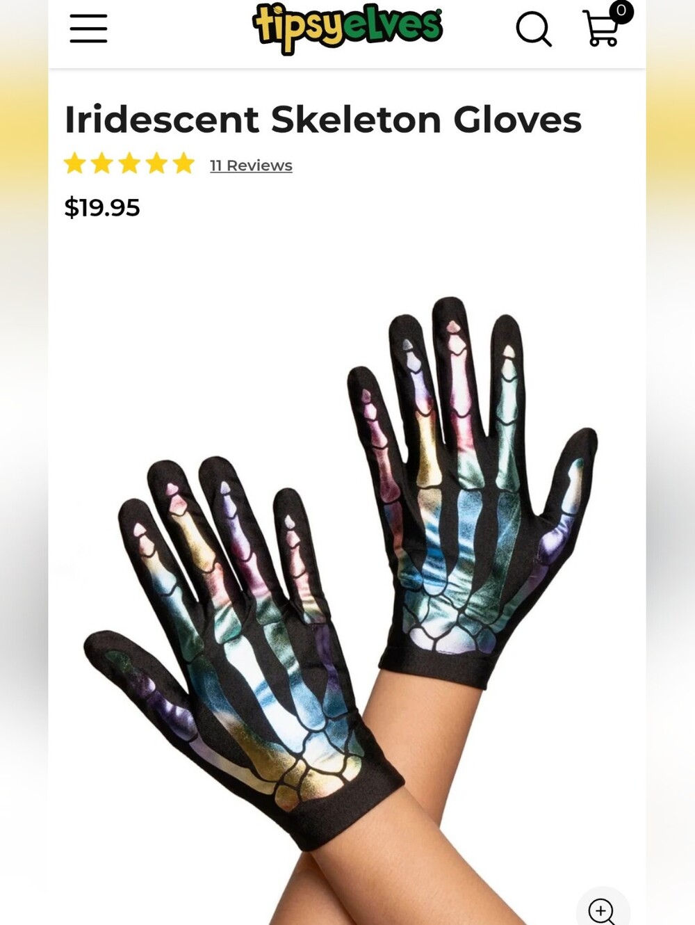Tipsy Elves Iridescent Skeleton Costume - Picture 12 of 12